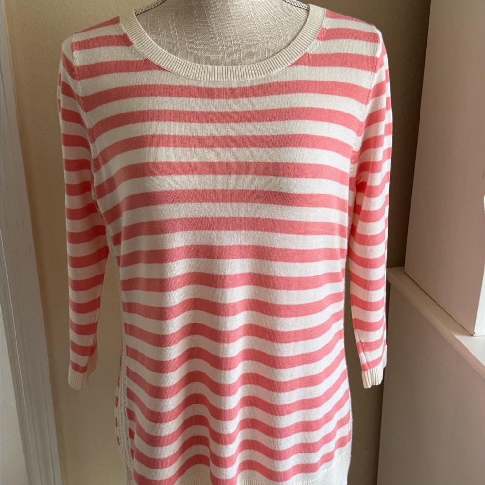 Talbots Striped Cotton Sweater